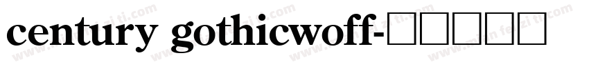 century gothicwoff字体转换